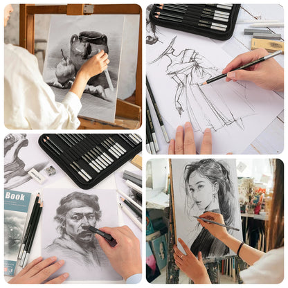 12/20/25/54/70 pcs Drawing Sketching Coloring Set Drawing Pencils & Sketching Kit