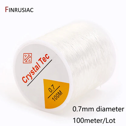 0.4-1.0mm Elastic Cord String Transparent Crystal Elastic Line