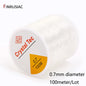 0.4-1.0mm Elastic Cord String Transparent Crystal Elastic Line