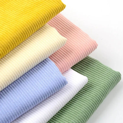 50*150cm Corduroy Fabric Solid Color Stripe