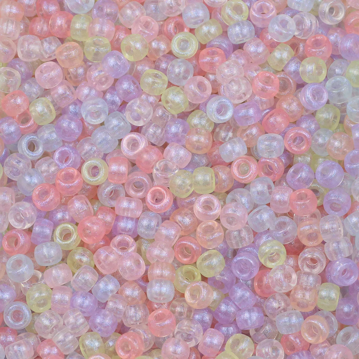 200-1200Pcs multi-colored Large Hole Pony Beads