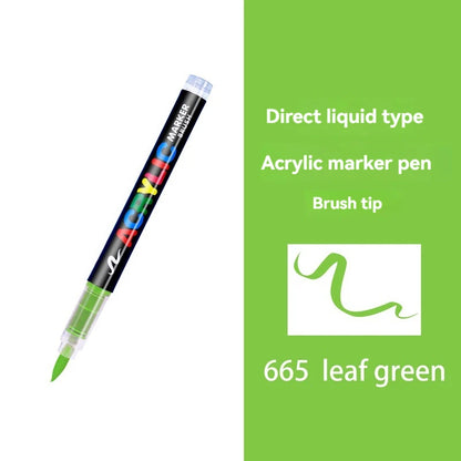 16 Colors Straight liquid Acrylic Paint Pen