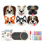 GATYZTORY Cute Dog Pattern Punch Needle Coaster Kit for Beginners