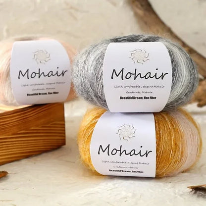 Gradient Mohair Soft Cotton Yarn