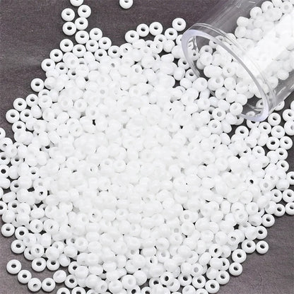 12Grams/Tube 2mm Metallic Seed Beads Japanese Round Glass Seedbeads 1200pcs