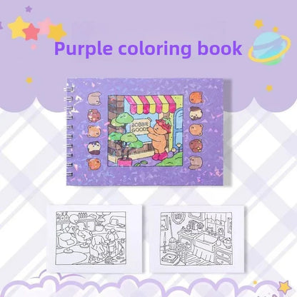 Hand-Drawn Sketch Coloring Book for Adults & Teens