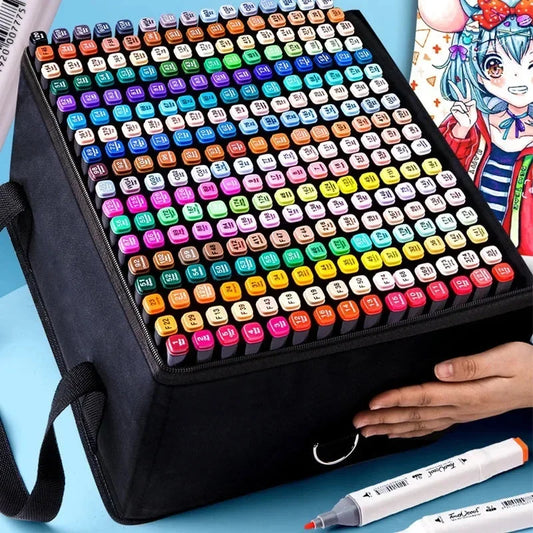24-168 Colored Marker Pens Set