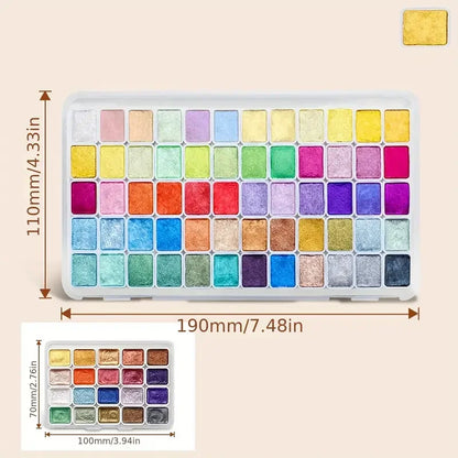 20/60/96 Glitter Watercolor Kit