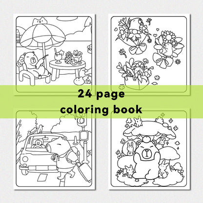 CAPYCUTIES Bold-easy Patterns Coloring Book