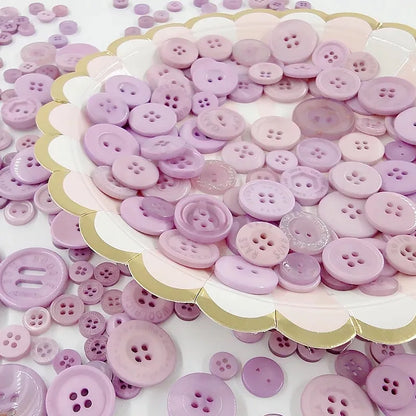 50Gram  Mix size wooden buttons