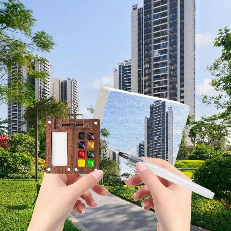 Travel Paint Palette Kit Portable Paint Palette With Clip