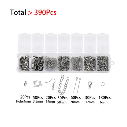 210-400pcs/Box Jewelry Making Kits Lobster Clasp