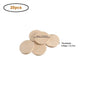15-35mm Unfinished Smooth Round Wood Coins