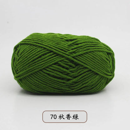 40-50g/Set 4ply Milk Cotton(80%) Knitting Yarn