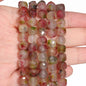 Natural Amethyst Beads 7-8mm Faceted Square Cube Geometric