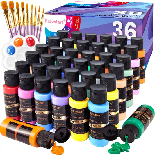 24-Color 60ML Acrylic Paint Set