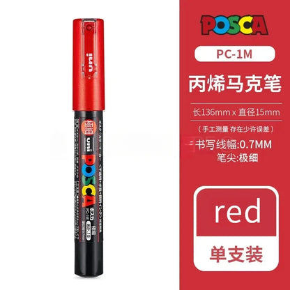 Uni Posca Full Marker PC-1M 3M 5M Multi-Colours Acrylic