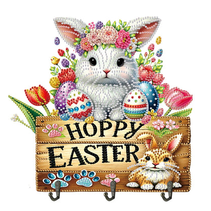 Easter Diamond Art Craft Wall Hooks