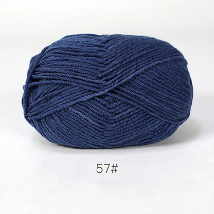 A1-a 50g/Set Soft Milk Cotton Yarn for Crochet Threads for Knitting