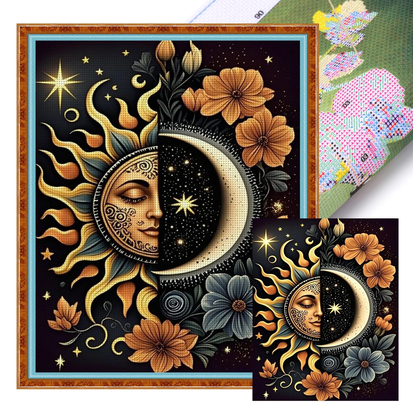 Still Life Full 11CT DIY Stamped Needlework Embroidery Kit 15.75x19.69inch