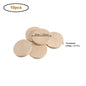 15-35mm Unfinished Smooth Round Wood Coins