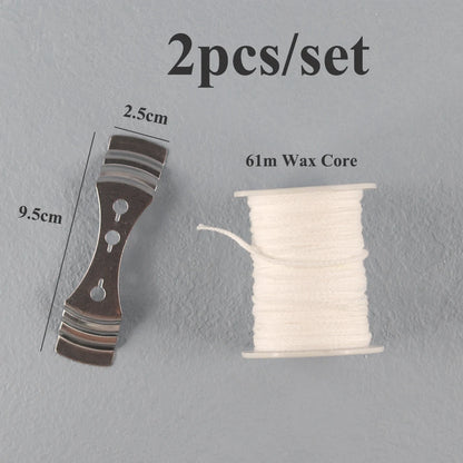 Smokeless Candle Wicks 2.6-20cm Pre-Waxed Cotton Core Wicks
