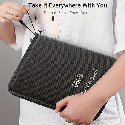 Premium 48/72/120/200 Soft Core Pencils Set with Portable Case