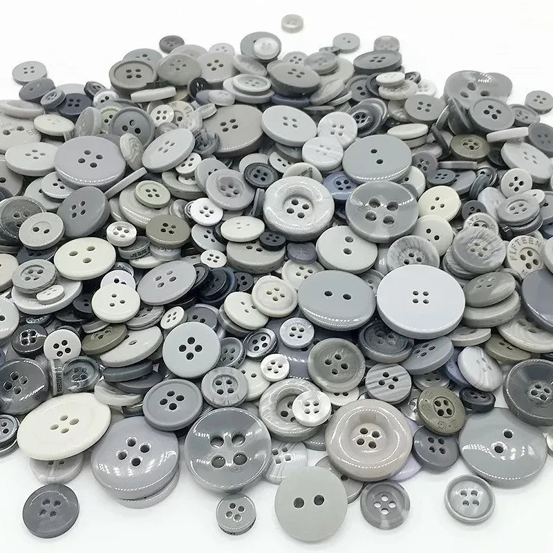 50Gram  Mix size wooden buttons