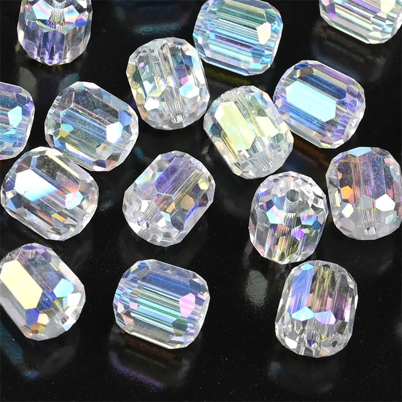 9mm Austria Crystal Beads Faceted Round Barrel Loose Spacer Beads
