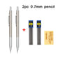 Mechanical Pencil Set 0.3 0.5 0.7 0.9 1.3 2.0mm Full Metal Art Drawing Painting Automatic Pencil