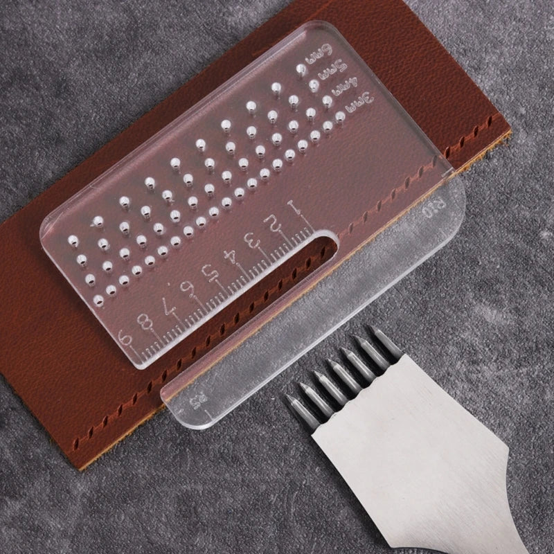 Leather Stitching Aid Plate, Leather Punching Tool Leather Work Tool