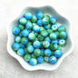 4/6/8/10mm Pattern Round Glass Beads Loose Spacer Beads