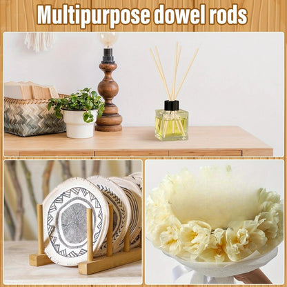 40Pcs Wooden Dowel Rods 12 Inch