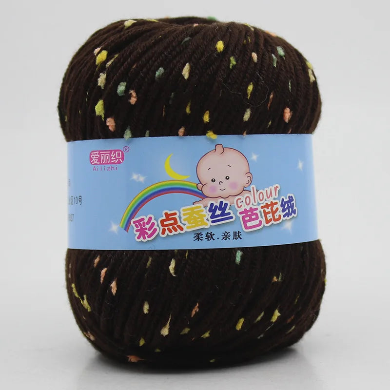 High Quality Wool Thread Eco-dyed Needlework Baby Cotton Cashmere Yarn