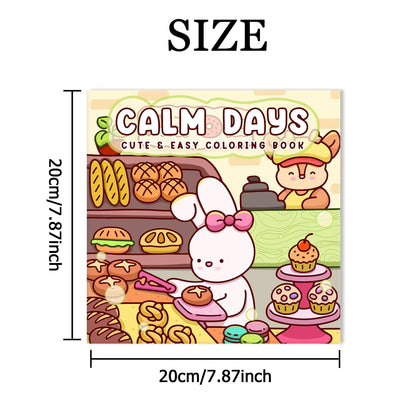 CALM DAYS Bold-easy Patterns Coloring Book