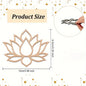 24pcs Lotus Dream Catcher Wooden Macrame Hoops  Flower Shape Macrame Rings