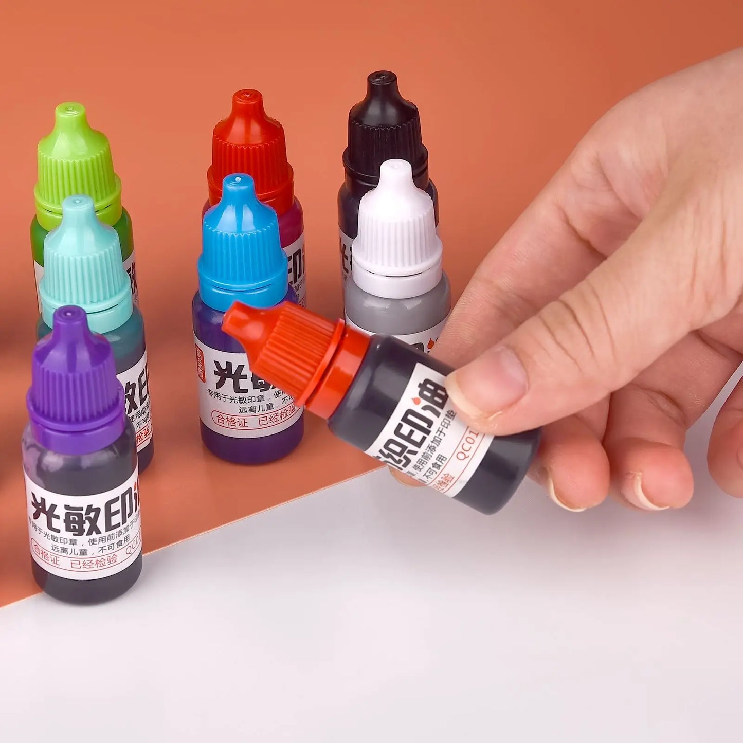 10ml Refill Ink 13 Color Rubber Stamp Oil