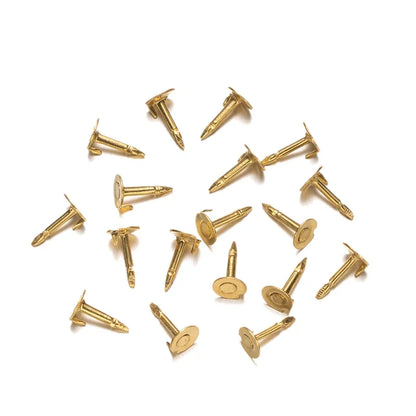 100pc Metal Locking Pin Back Brooch Badge Holder