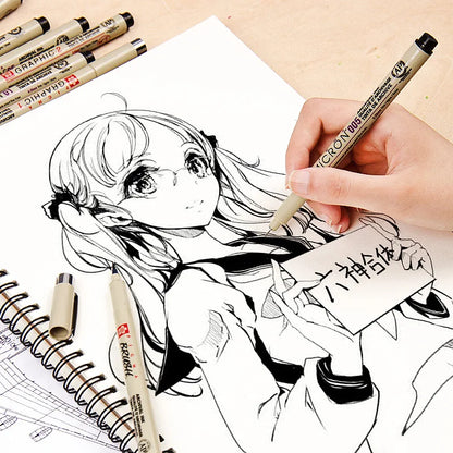 1pcs Sakura Pigma Micron Fine Pen Waterproof Smooth Black Ink  Rotulador Tekenen