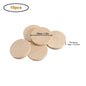 15-35mm Unfinished Smooth Round Wood Coins