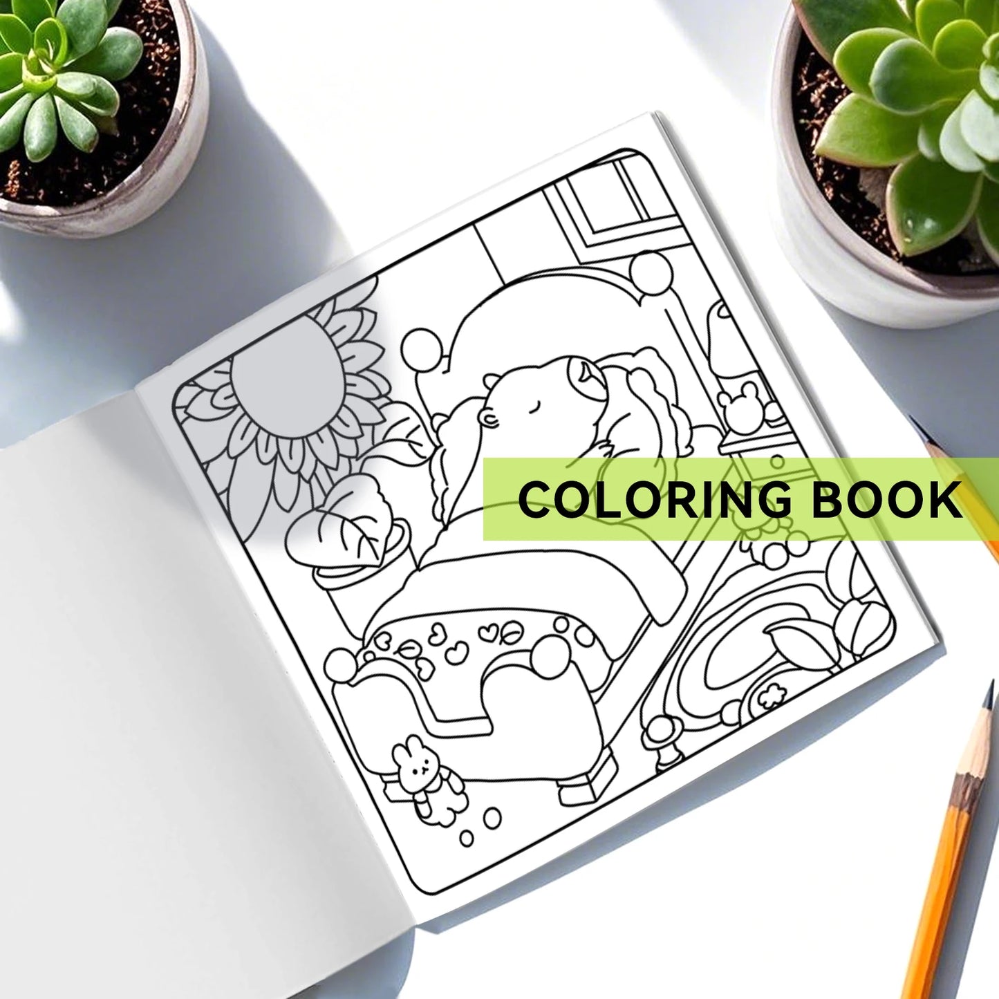 CAPYCUTIES Bold-easy Patterns Coloring Book