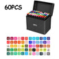 24/48/80/120/168/262 Colors Professional Drawing Markers Dual Tip Permanent
