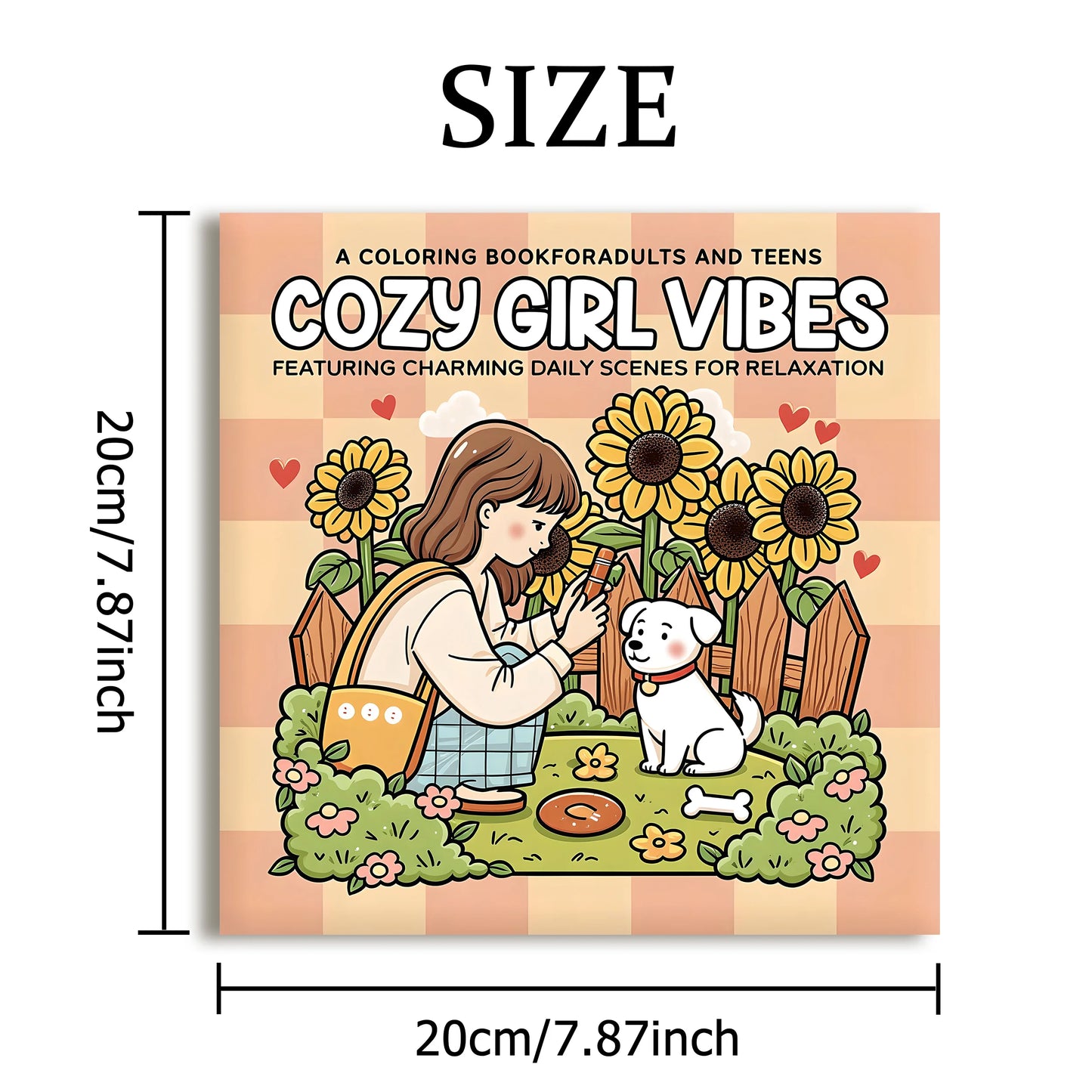 COZY GIRL VIBES Bold-easy Patterns Coloring Book