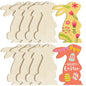 10pcs Easter Wooden Carrot Decoration Blank Wood Chips