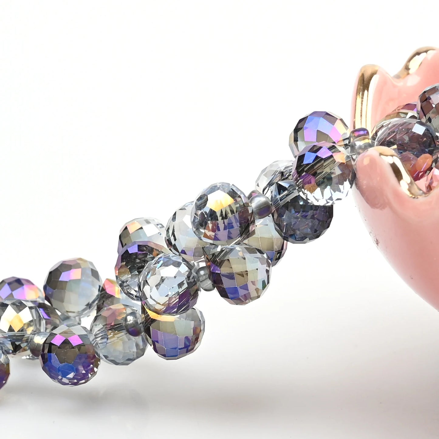 Austria AB Color Crystal Strawberry Beads 10*8mm Shiny Faceted Glass Beads