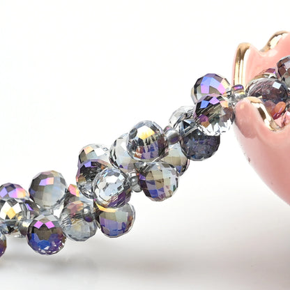 Austria AB Color Crystal Strawberry Beads 10*8mm Shiny Faceted Glass Beads