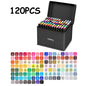 24/48/80/120/168/262 Colors Professional Drawing Markers Dual Tip Permanent