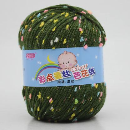 High Quality Wool Thread Eco-dyed Needlework Baby Cotton Cashmere Yarn