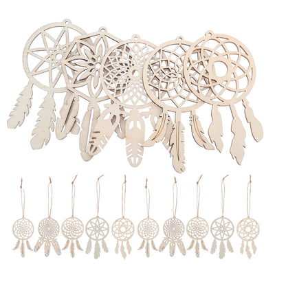 50Pcs Dream Catcher Kits   Unfinished Wood