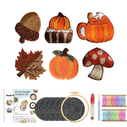 Craft Punch Needle Coasters Kit